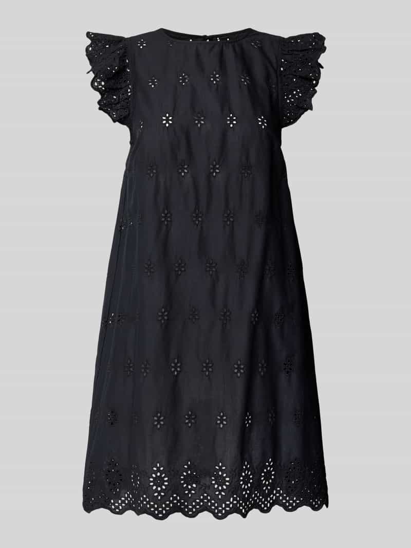 Only Uitlopende mini-jurk met broderie anglaise model 'LOU'
