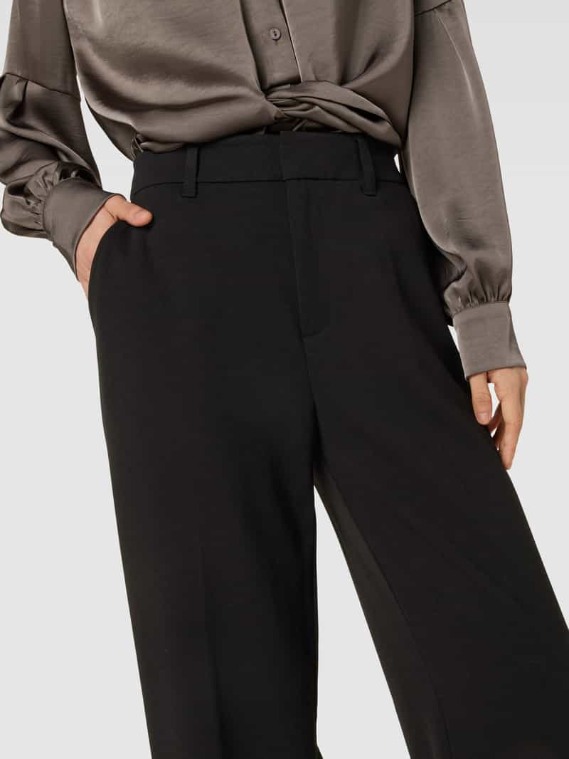s.Oliver RED LABEL Stoffen broek met viscose en bandplooien
