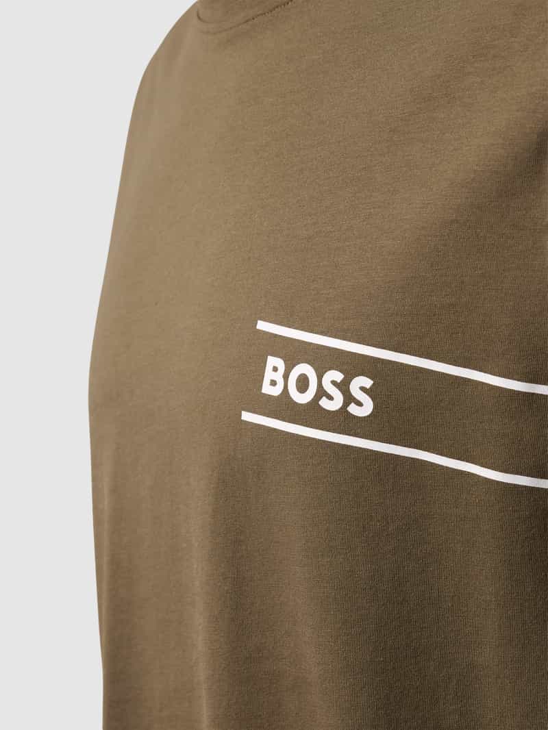 Boss T-shirt met labelprint