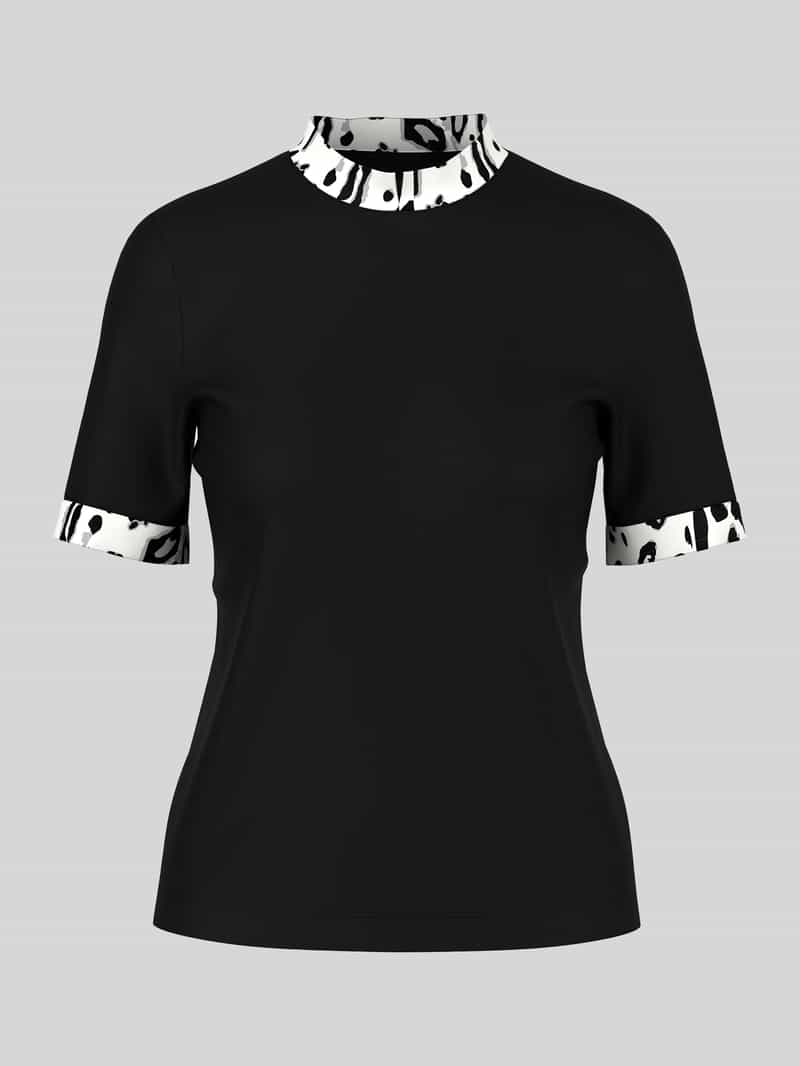 Marc Cain T-shirt met contrasterende kraagafwerking