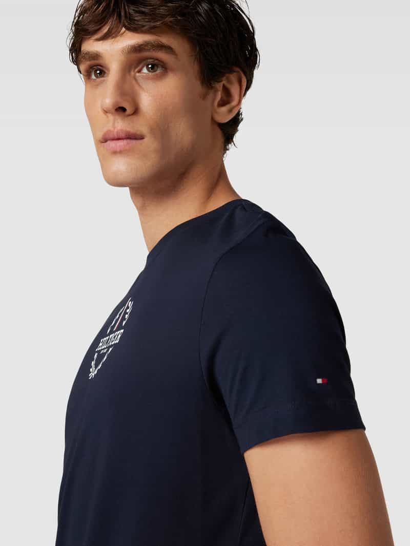 Tommy Hilfiger Slim fit T-shirt met ronde hals