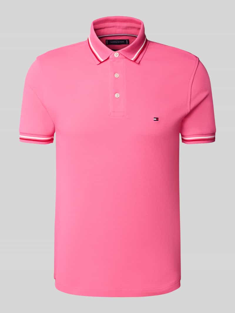Tommy Hilfiger Regular fit poloshirt van katoenmix