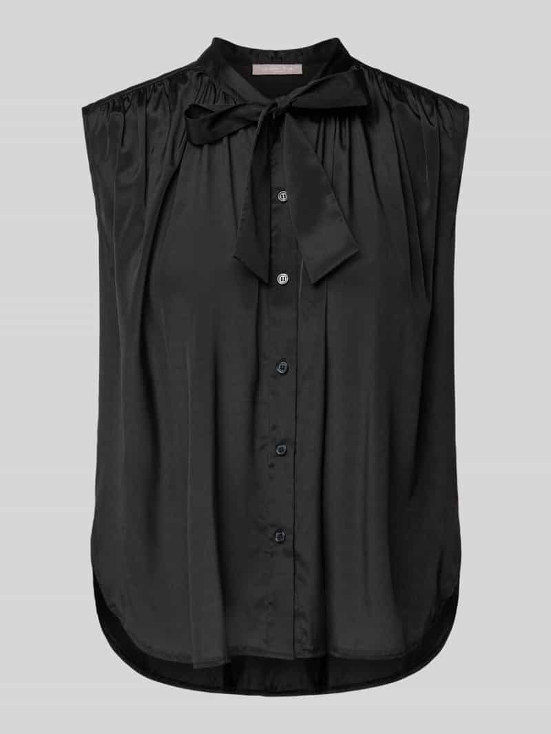Christian Berg Woman Selection Blousetop met strik en knoopsluiting