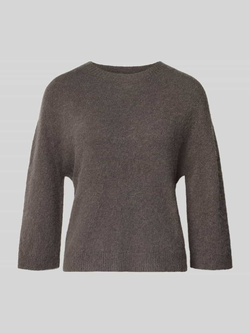 Oui Relaxed fit pullover met alpaca in gebreide look
