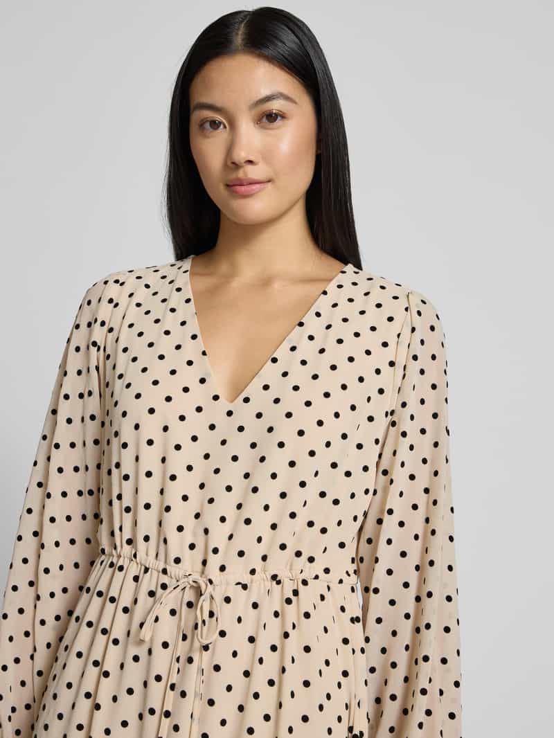 comma Midi-jurk met V-hals