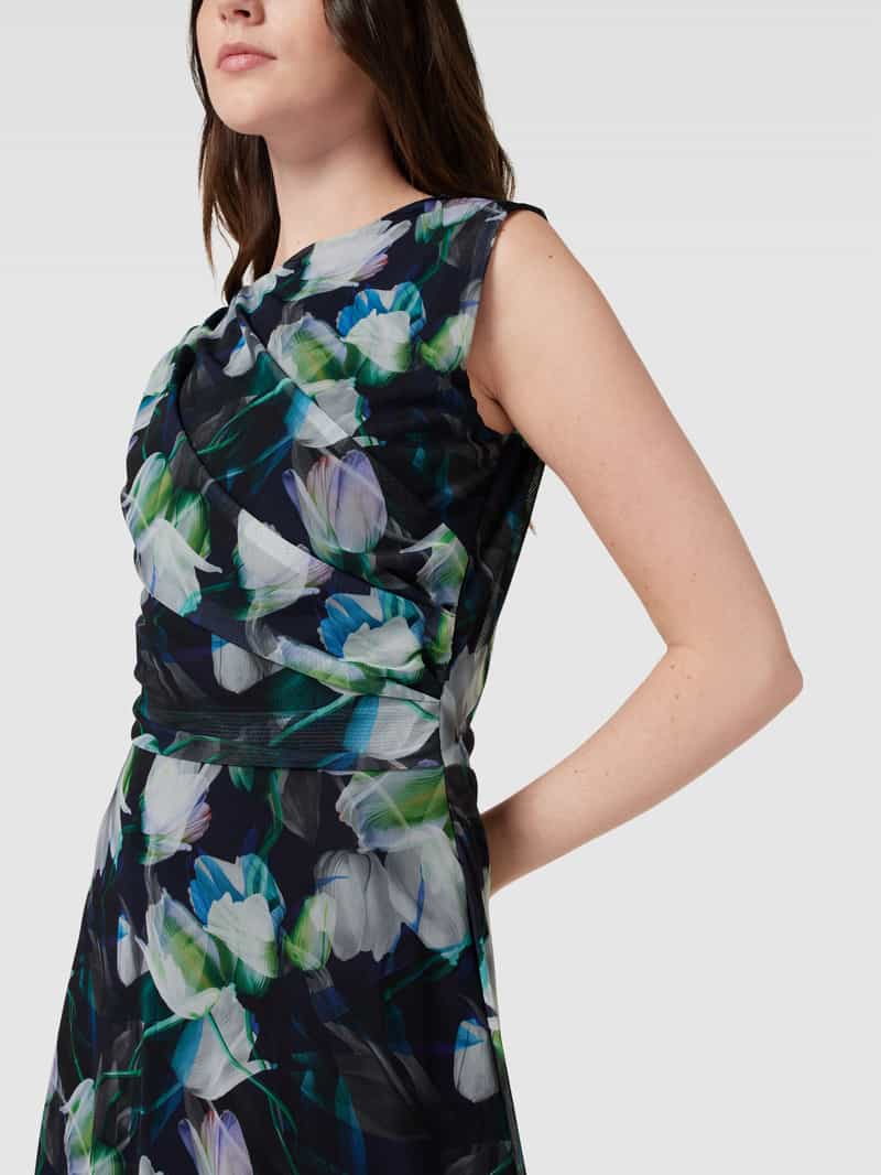 Swing Cocktailjurk met bloemenmotief