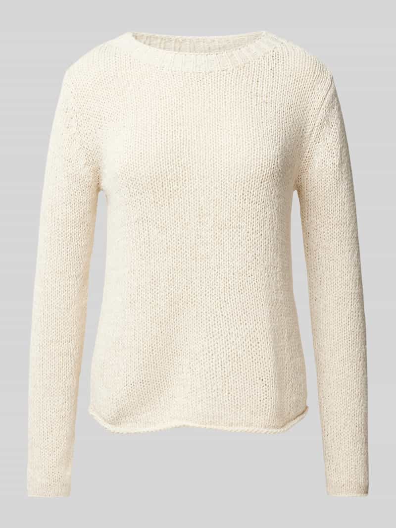 Marc O'Polo Regular fit gebreide pullover met rolzoom