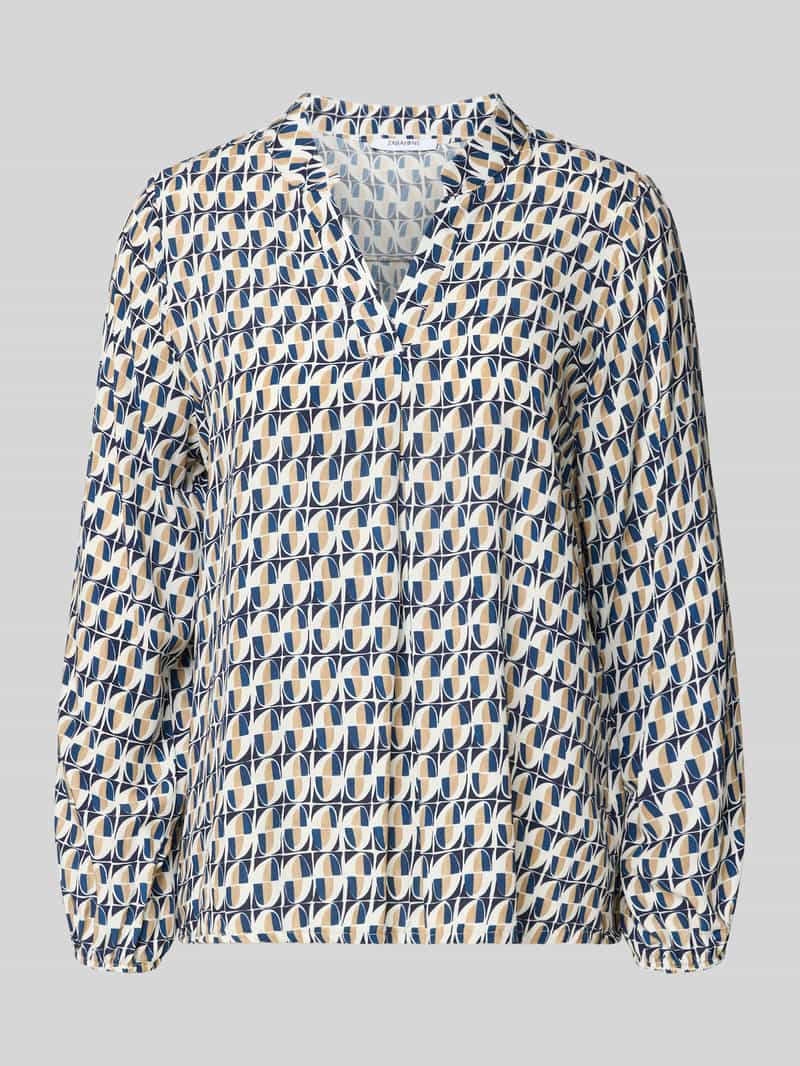 ZABAIONE Blouseshirt van viscose met tuniekkraag model 'Ha44nna'