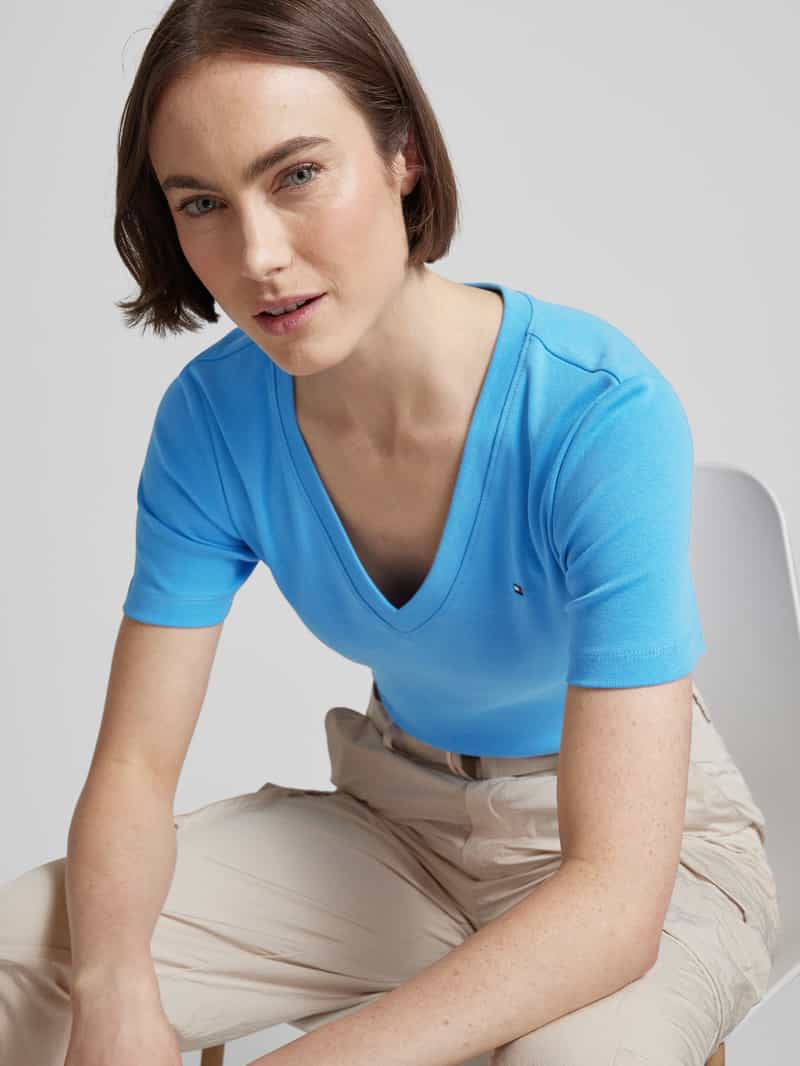 Tommy Hilfiger T-shirt met V-hals model 'Cody'