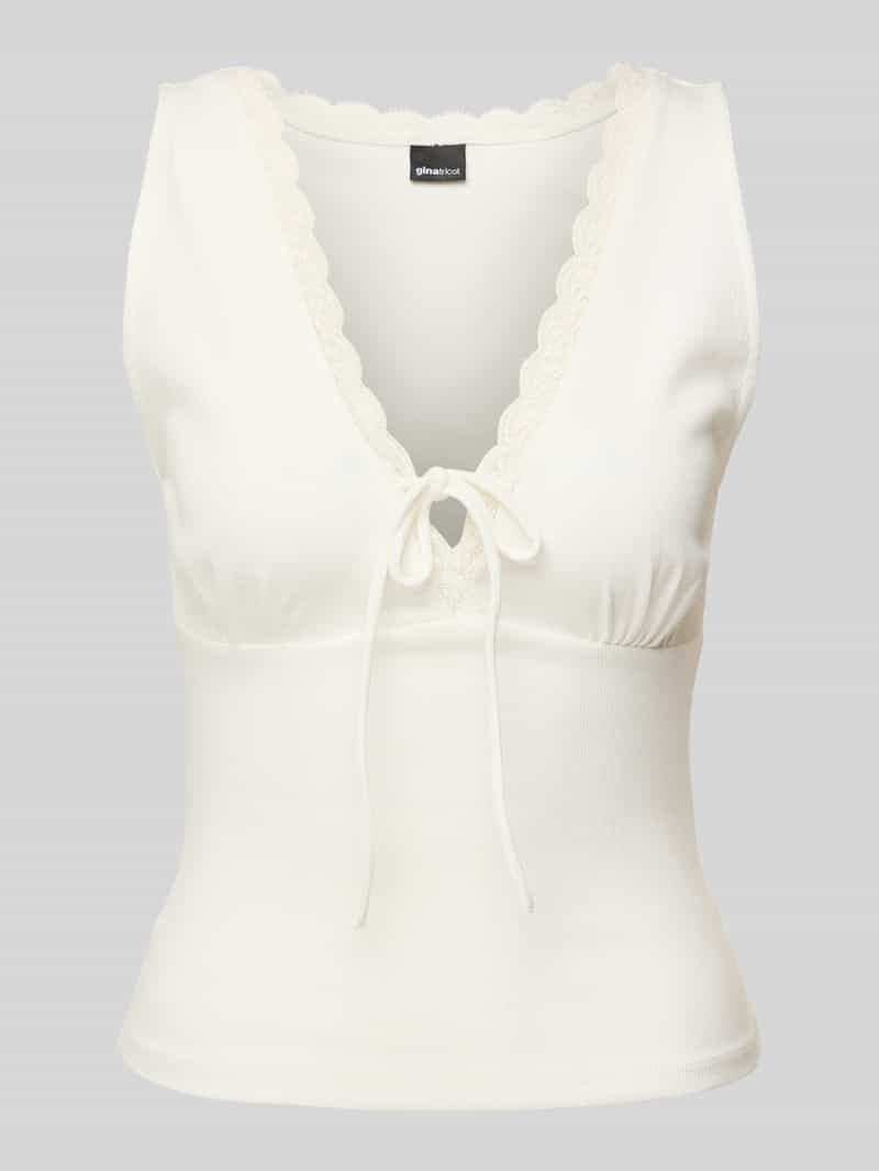 Gina Tricot Tanktop met kant