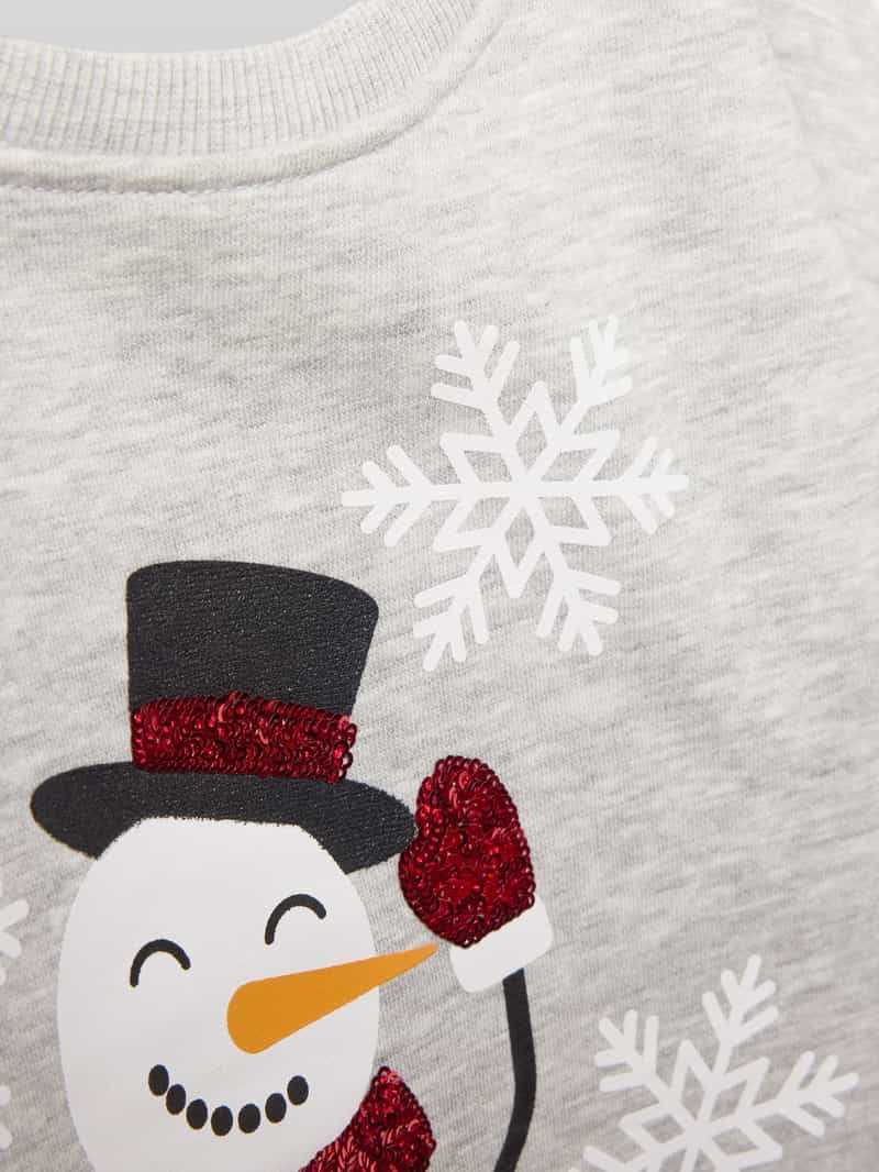 Only Regular fit sweatshirt van een mix van katoen en viscose model 'YDA LIFE XMAS'