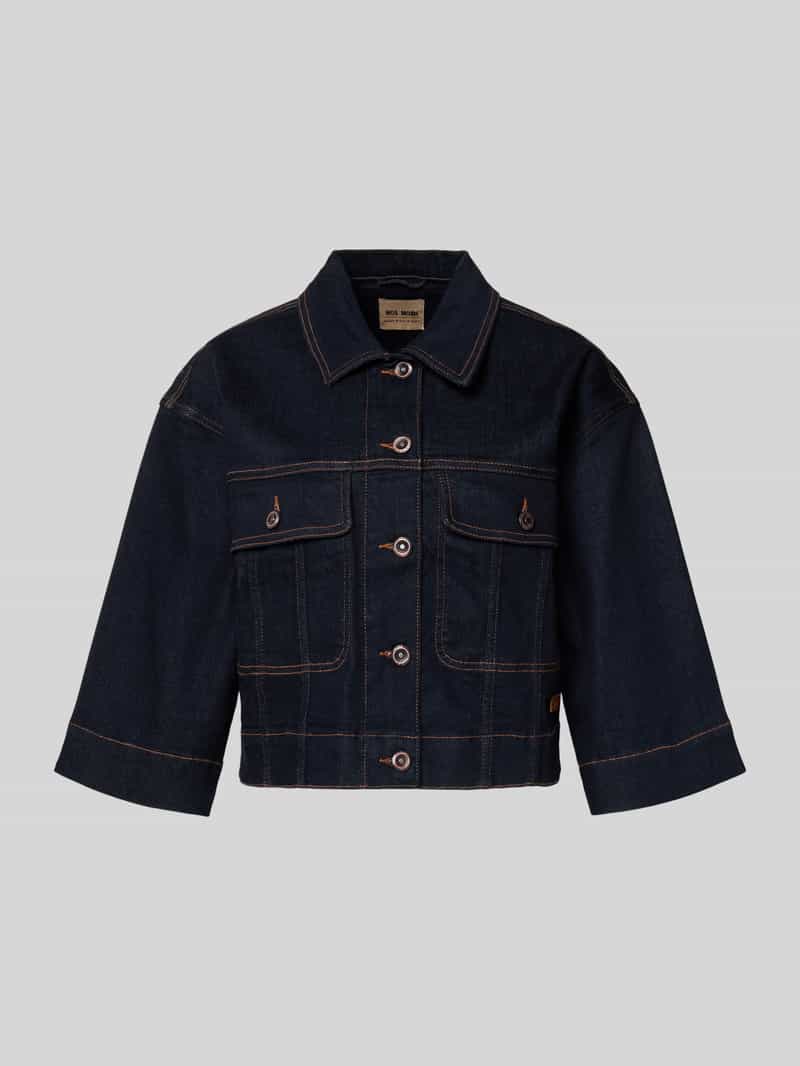 MOS MOSH Jeansjack met 3 4 mouwen model 'Penn'