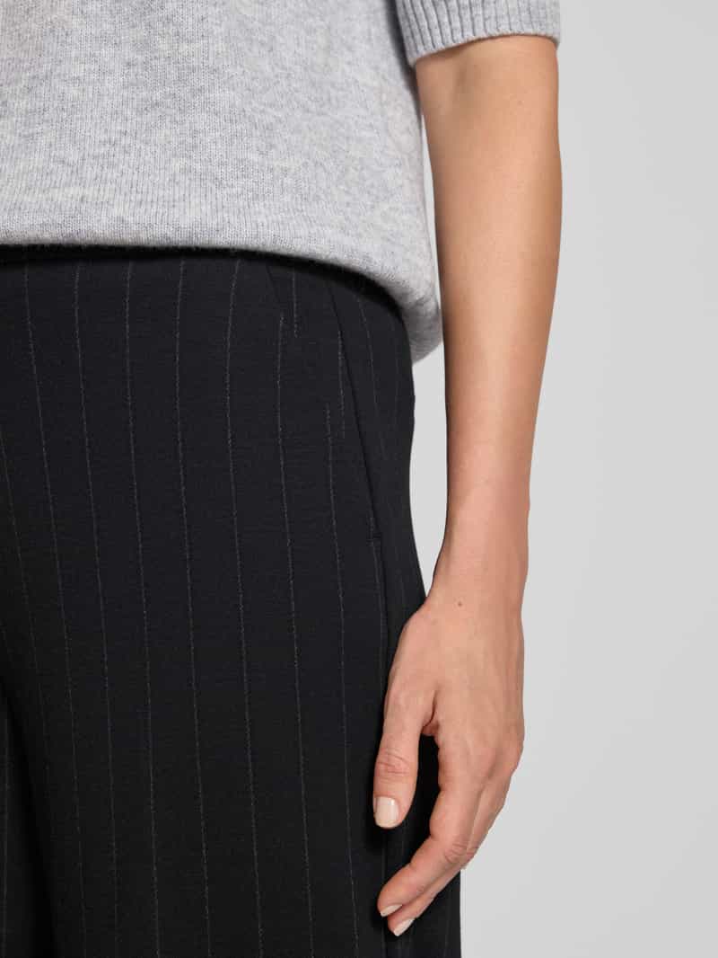 Christian Berg Woman Wide leg stoffen broek met steekzakken