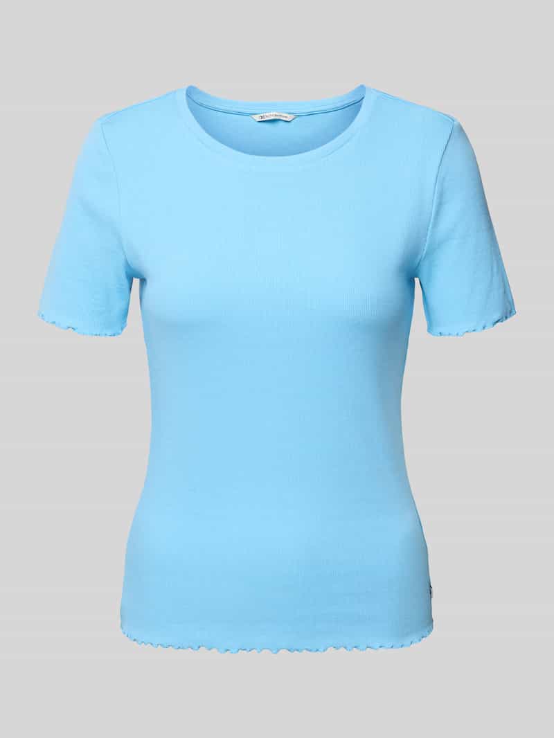 Tom Tailor Denim Slim fit T-shirt van katoenmix