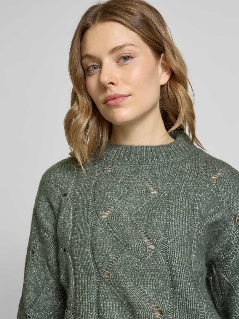 Vero Moda Relaxed fit gebreide pullover met wol model 'LINA'