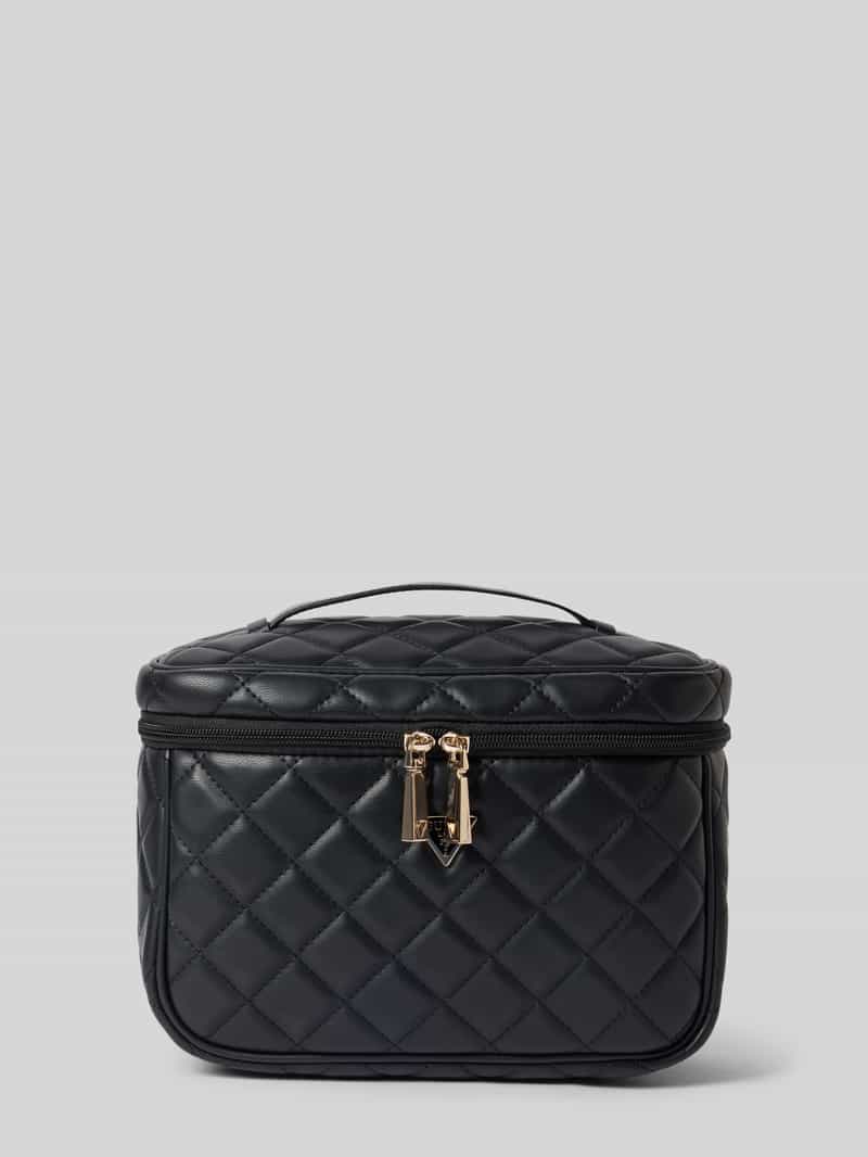 GUESS cosmetische tas Juliet Toiletry Train Case Black zwart