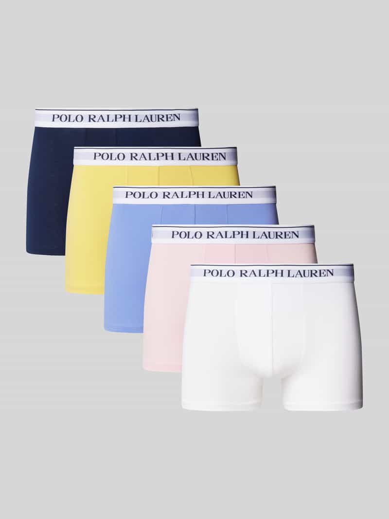 Polo Ralph Lauren Underwear Boxershort met elastische band met label in een set van 5 stuks