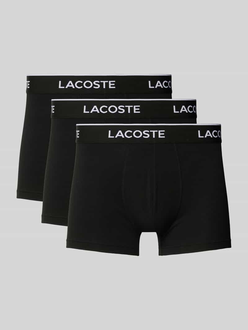 Lacoste Boxershort met elastische band in een set van 3 stuks