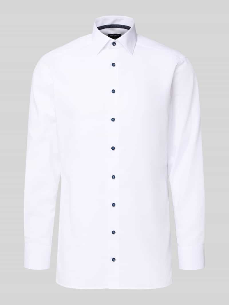 Olymp Regular fit zakelijk overhemd van katoen met kentkraag