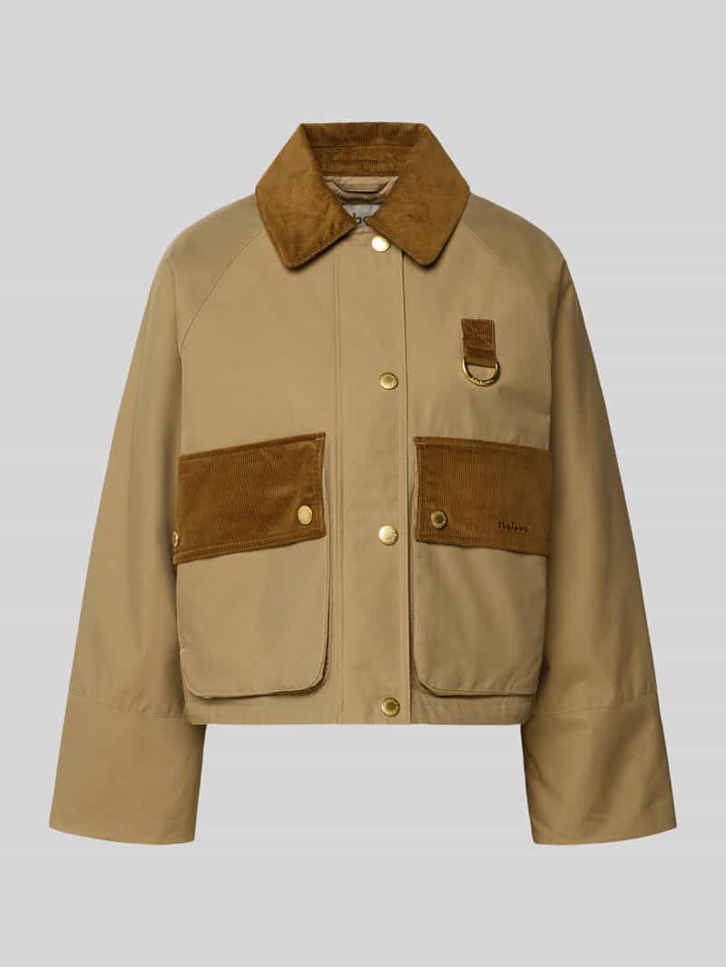 Barbour Relaxed-fit jack van katoenmix met corduroy kraag model 'PHOEBE'