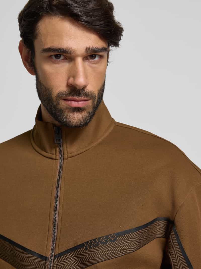 HUGO Regular fit sweatjack van katoenmix model 'DINGMOOR'