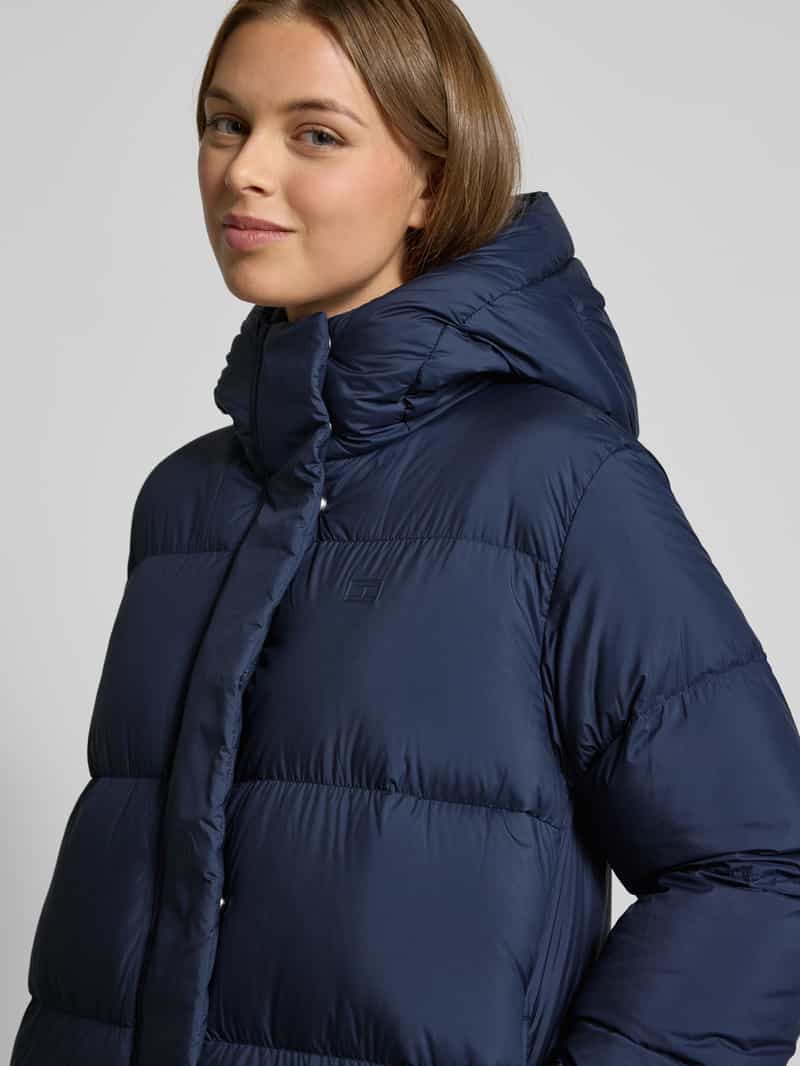Tommy Hilfiger Regular fit lange donsjas met capuchon