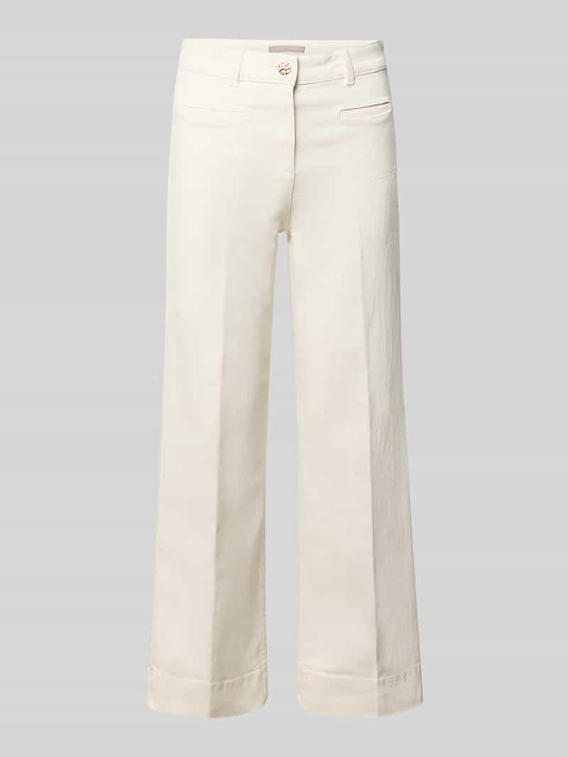 Kort jeans met paspelzakken