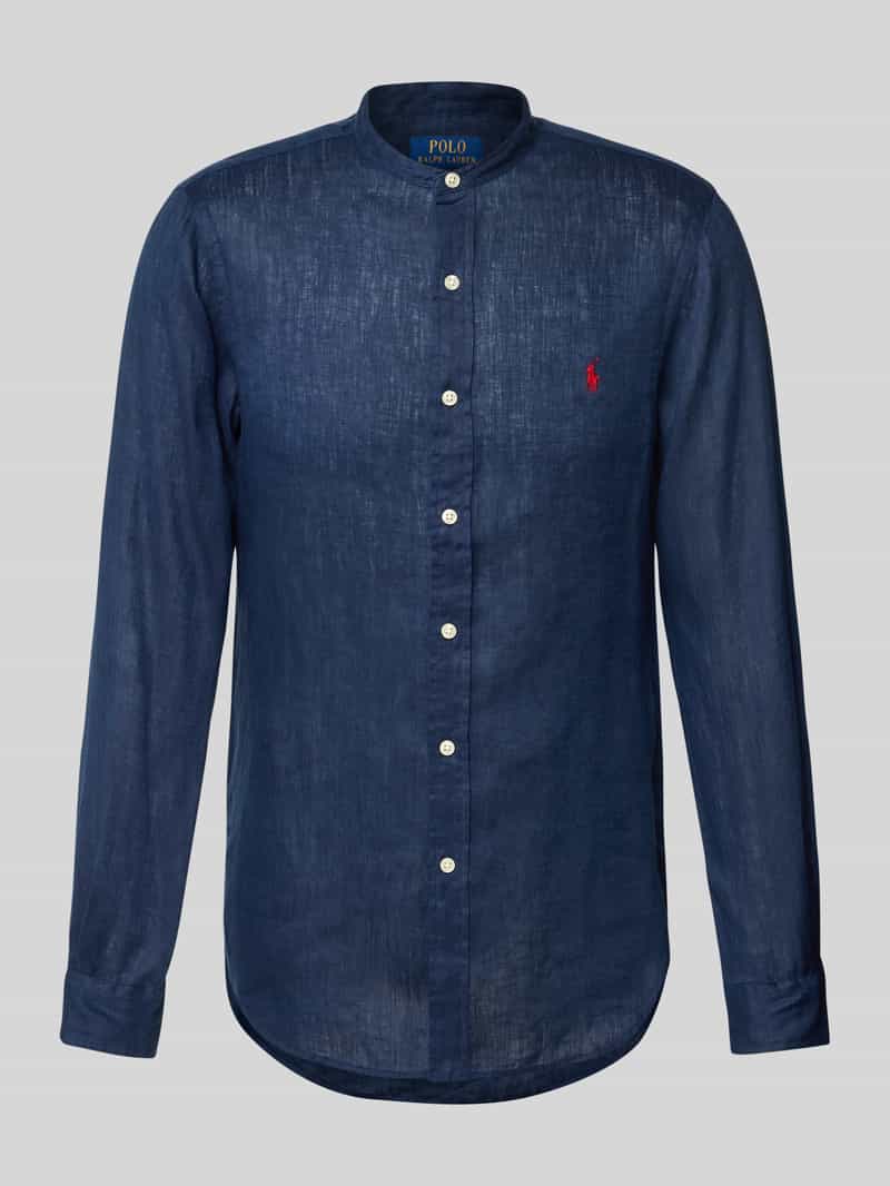 Polo Ralph Lauren Slim fit linnen overhemd met opstaande kraag