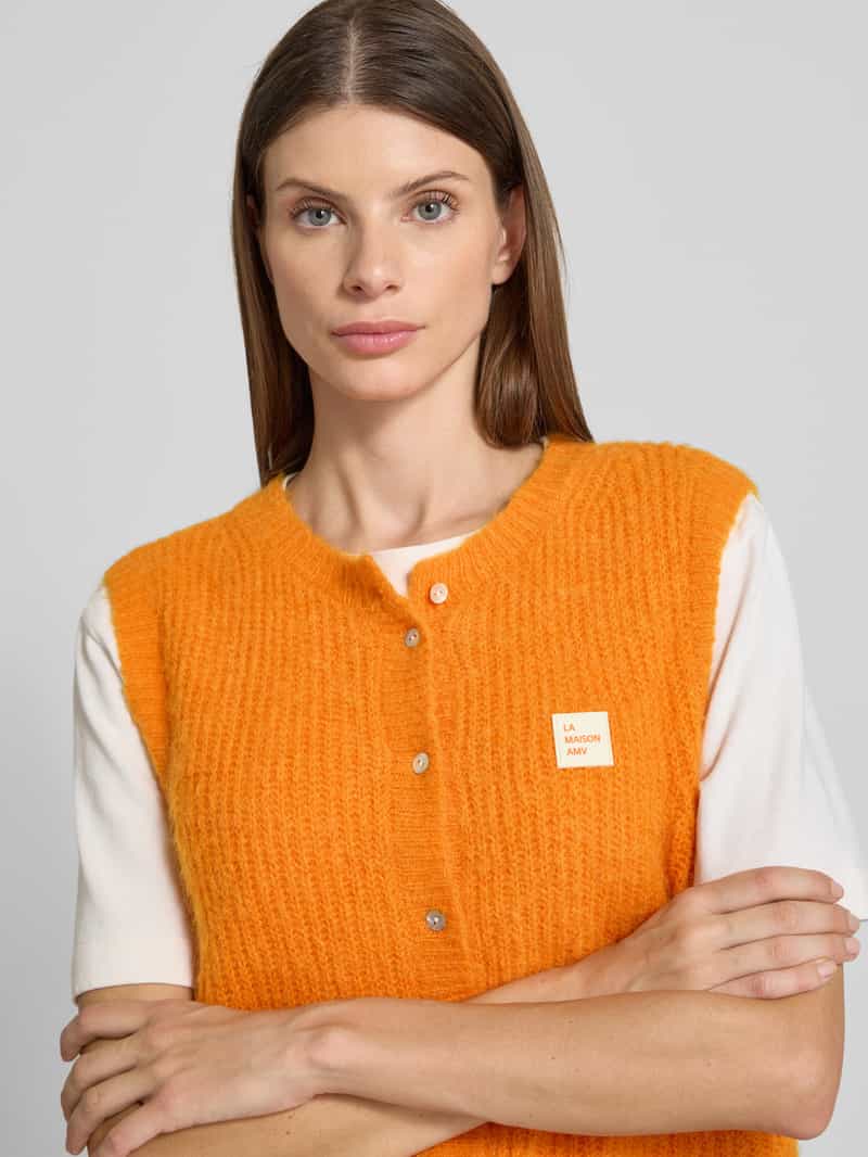 American vintage Mouwloos vest met labelpatch
