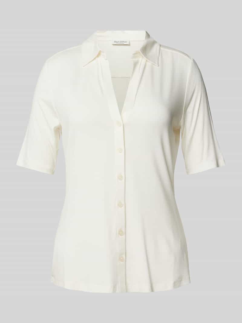 Marc O'Polo Regular fit jersey met korte mouwen in een viscosemix