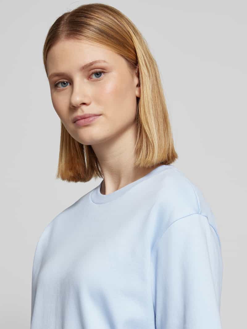 Jake*s Studio Woman T-shirt met geribde ronde hals