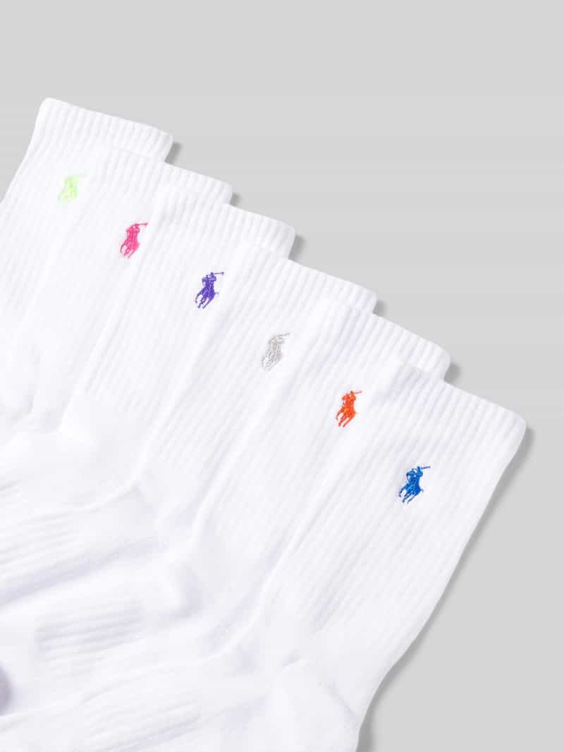 Polo Ralph Lauren Sokken met ribboordjes in een set van 6 paar