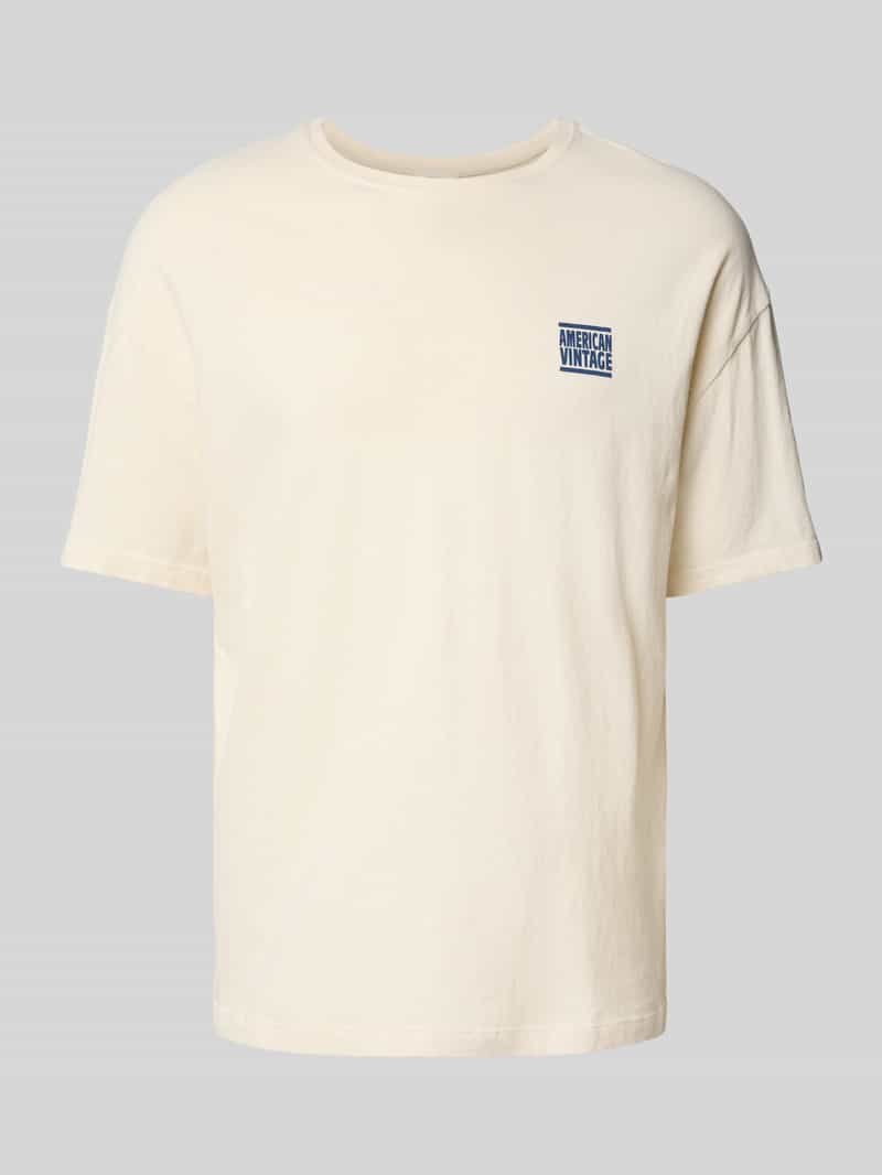 American vintage T-shirt met labelprint