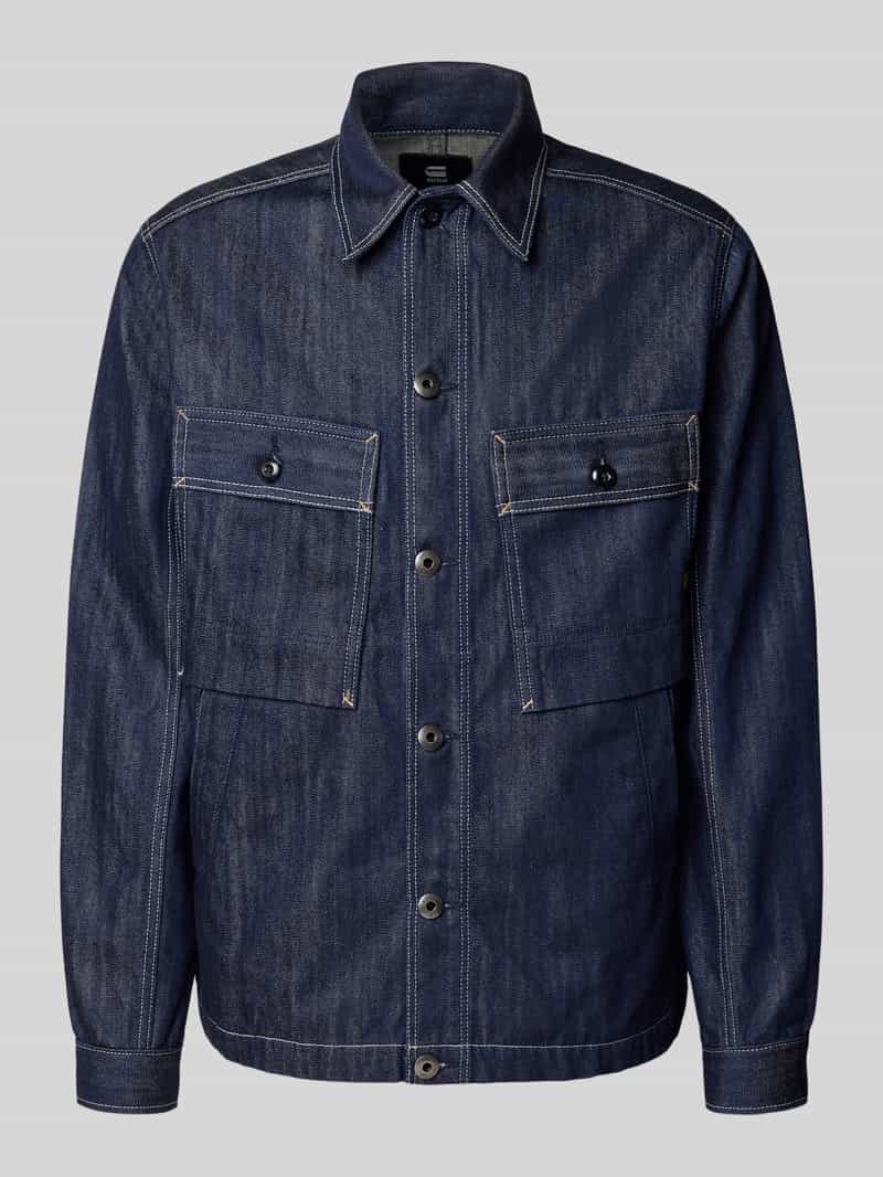 G-Star Raw Regular fit jeansoverhemd met kentkraag model 'Mosa'
