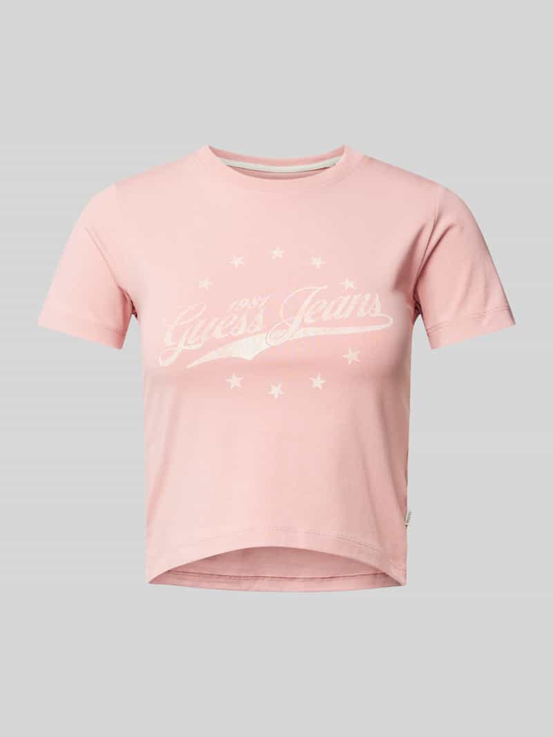 Guess Jeans Kort T-shirt met labelprint