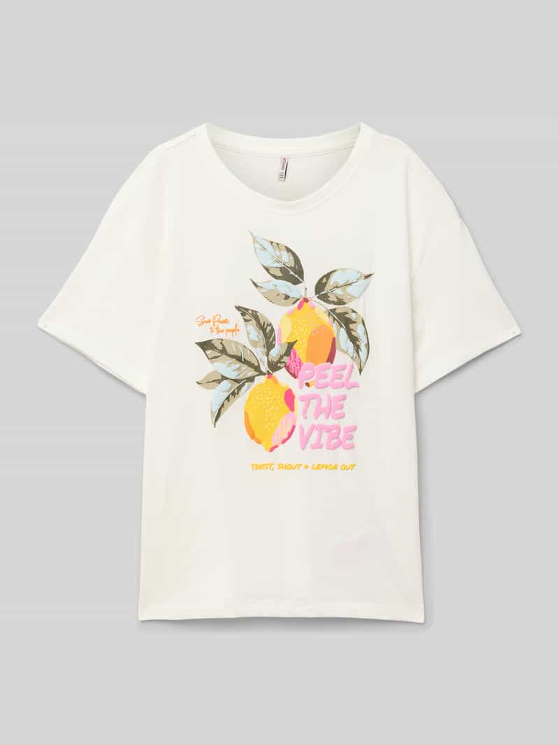 Only Regular fit T-shirt met extra brede schouders model 'BLINS'