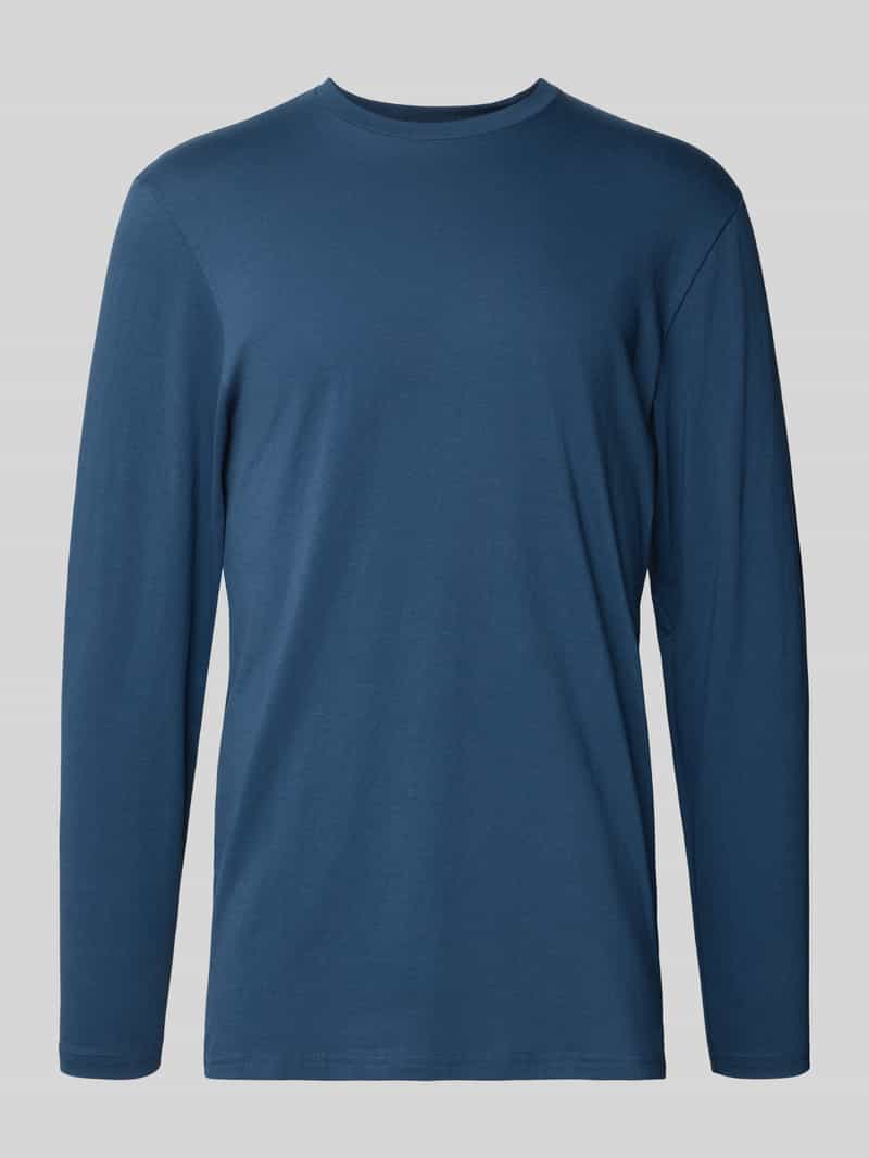 RAGMAN Shirt met lange mouwen en geribde ronde hals