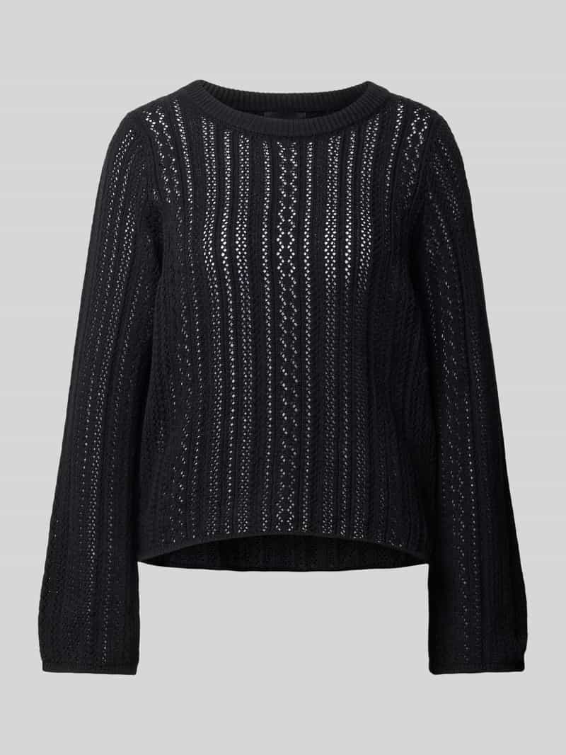 Pieces Comfort fit gebreide pullover van puur katoen model 'NUKA'
