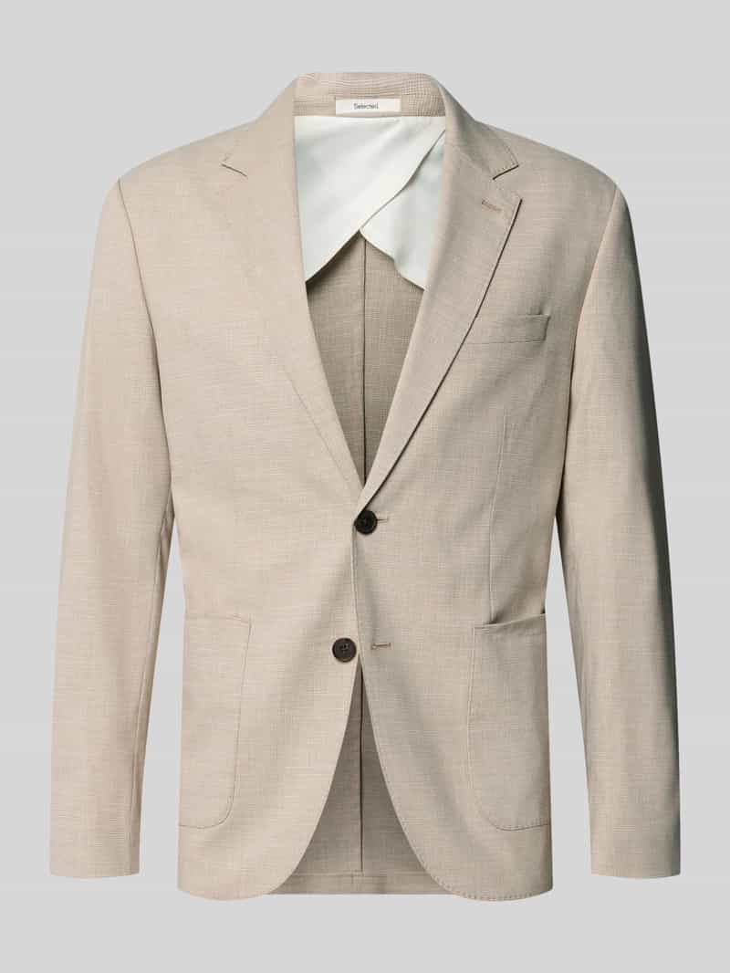 regular fit colbert met linnen en viscose model 'DALI'