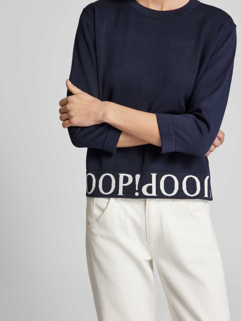 Joop! Gebreide pullover met ronde hals model 'Kassa'