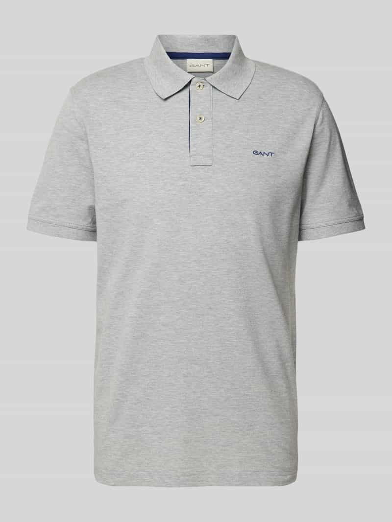 Gant Regular fit poloshirt met labelstitching