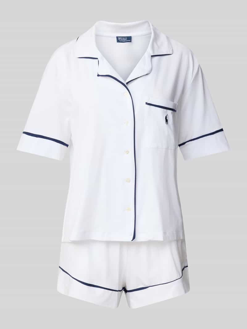 Polo Ralph Lauren Pyjama met logostitchings model 'POLO ESSENTIALS'
