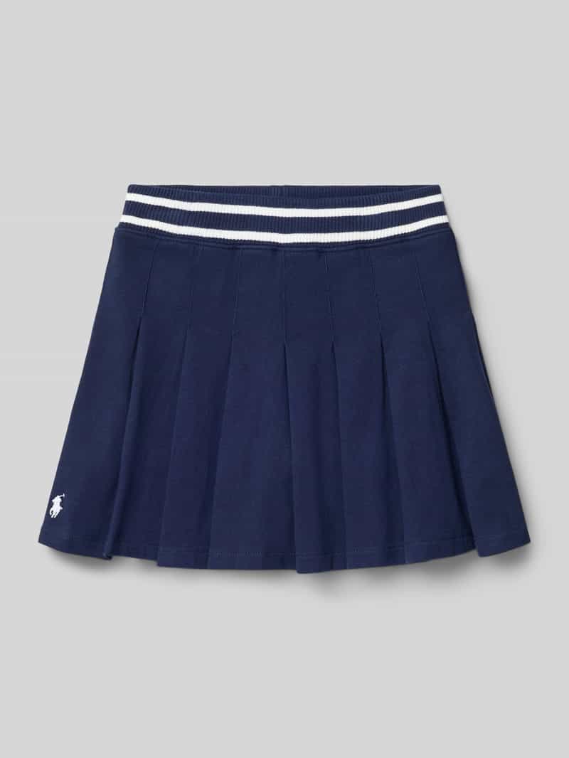 Polo Ralph Lauren Kids Regular fit plooirok in gebreide look