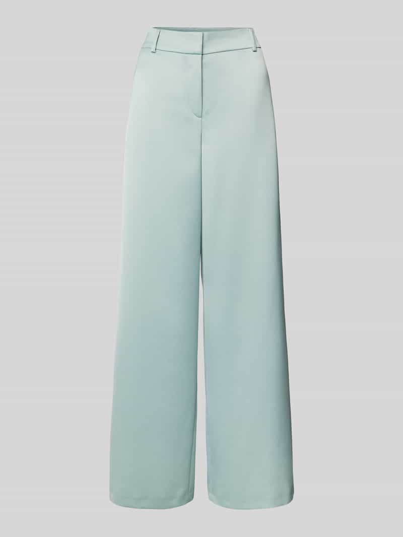 Jake*s Collection Wide leg stoffen broek met riemlussen