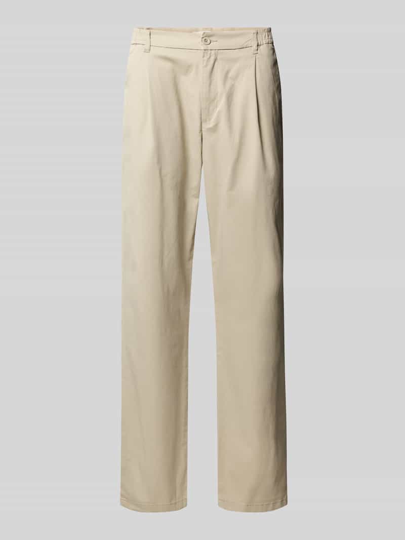 Replay Tapered fit broek met bandplooien model 'ADHANN'
