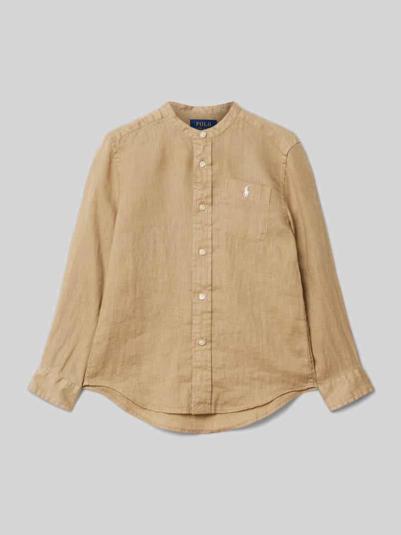 Polo Ralph Lauren Kids Linnen overhemd met borstzak model 'POSTBOY'