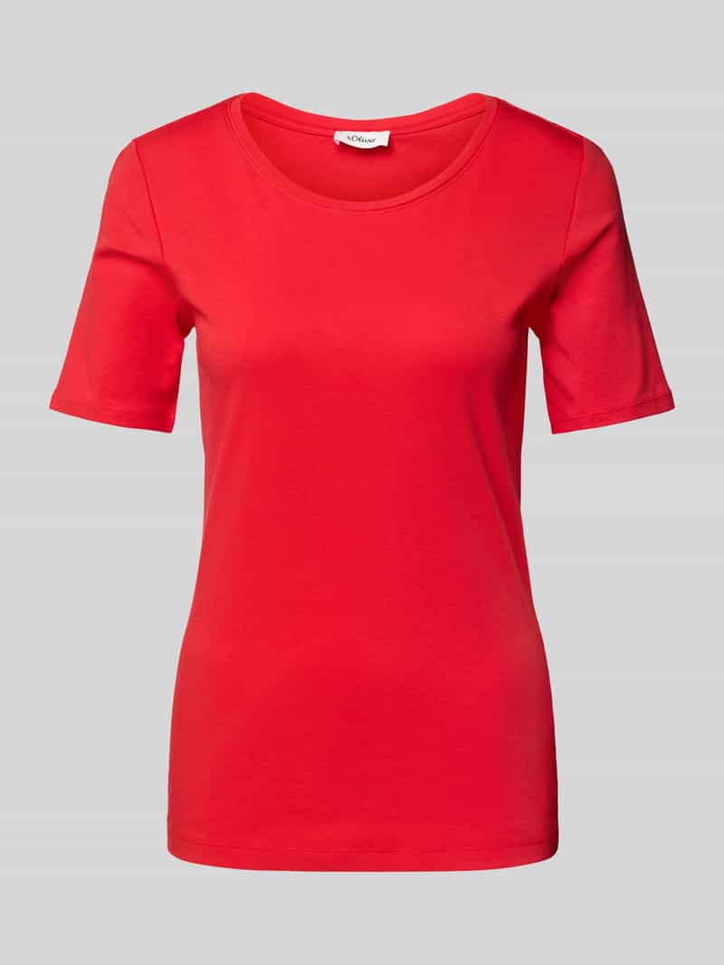 s.Oliver RED LABEL Slim fit T-shirt van katoen