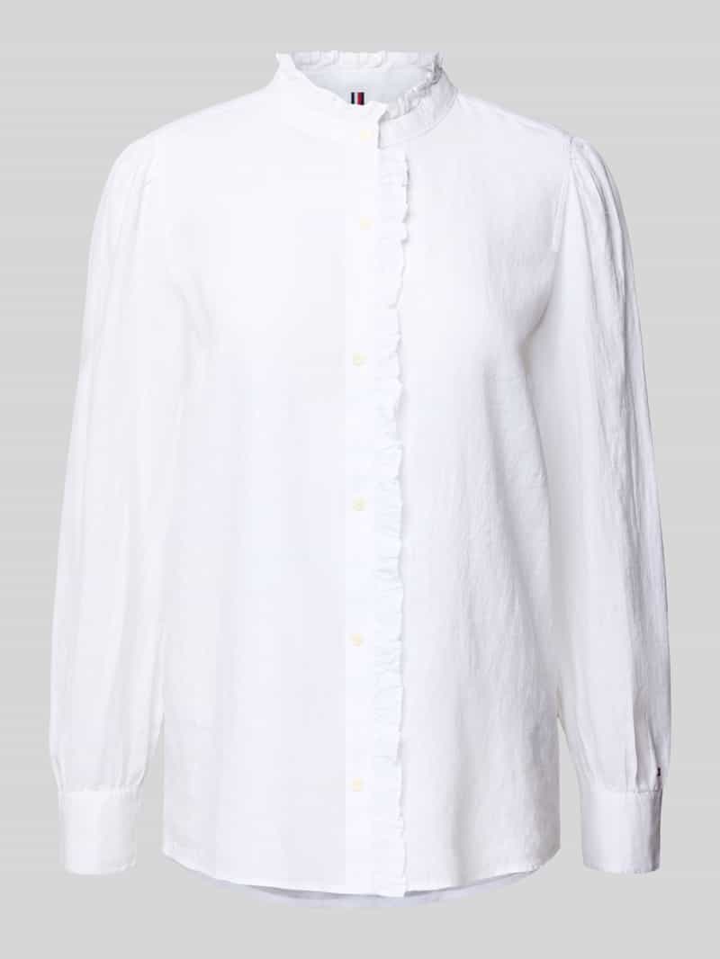 Tommy Hilfiger Regular fit blouse van puur linnen