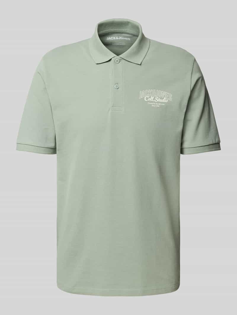 jack & jones Regular fit poloshirt met knoopsluiting model 'MAKOTO'