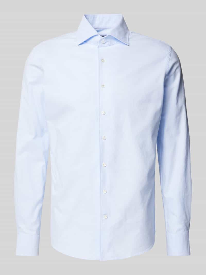 Profuomo Regular fit vrijetijdsoverhemd met kentkraag